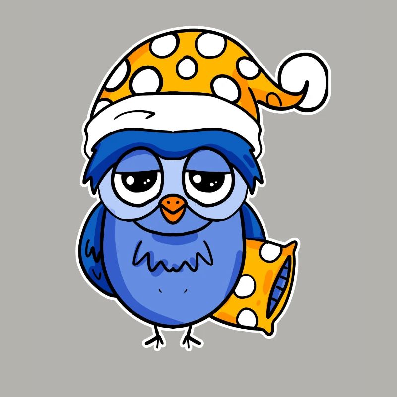 Early riser owl sleeping