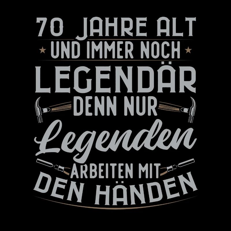 legendärer 70-jähriger 70. Handwerker Geburtstag