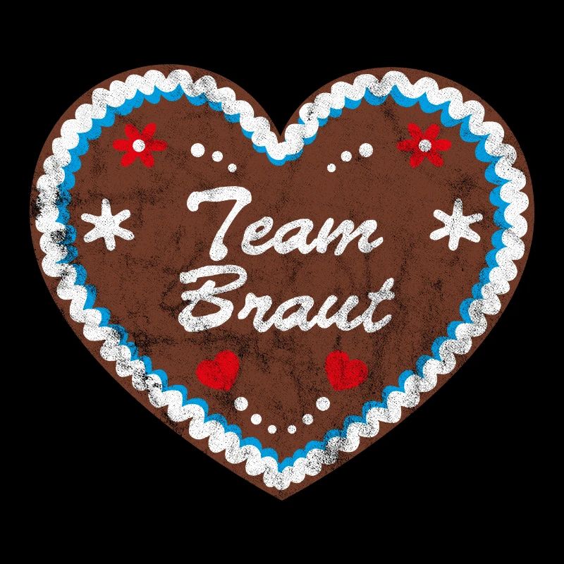 Lebkuchenherz "Team Braut"