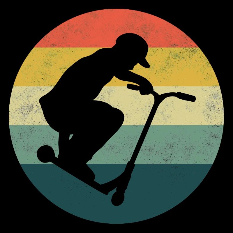 Stunt Scooter Kinder Retro Stuntroller Tretroller