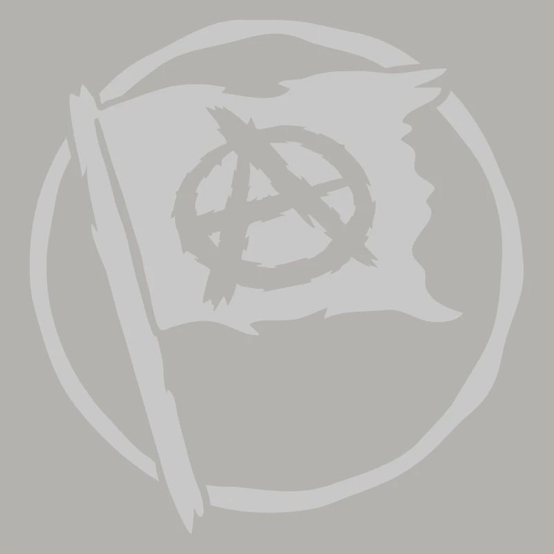 Symbol anarchy logo flag