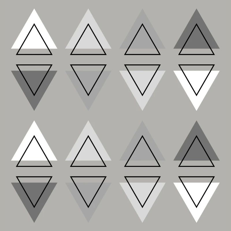 Géométrie Moderne Abstrait Triangles deux rangées