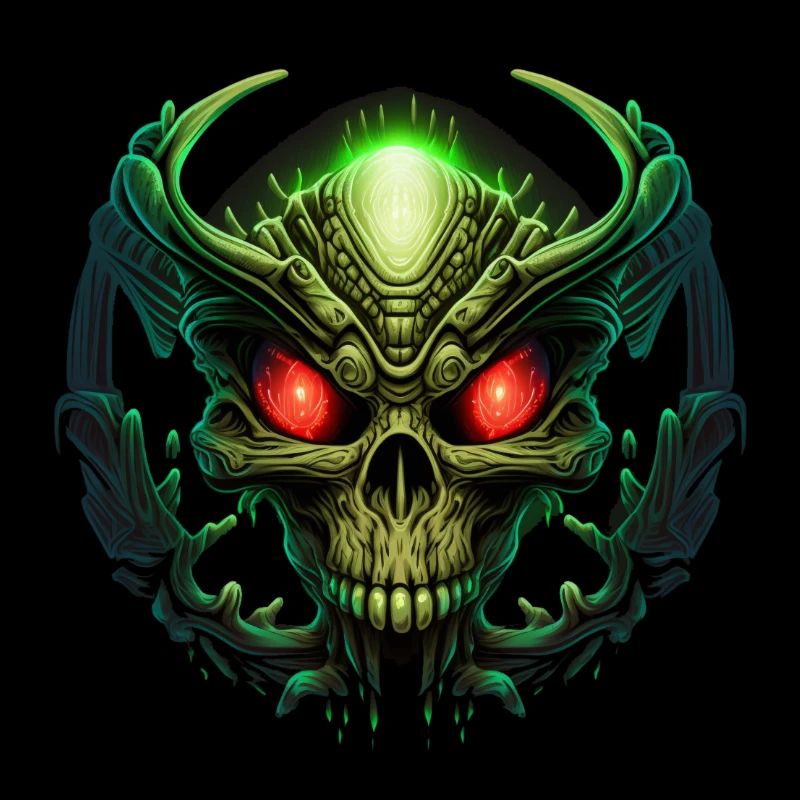 Schädel-Alien