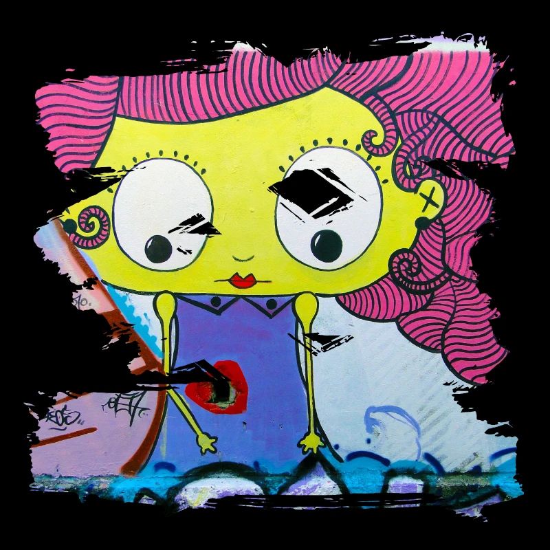 Graffiti-Stil Splash Hip Hop Farben Maler Farbe