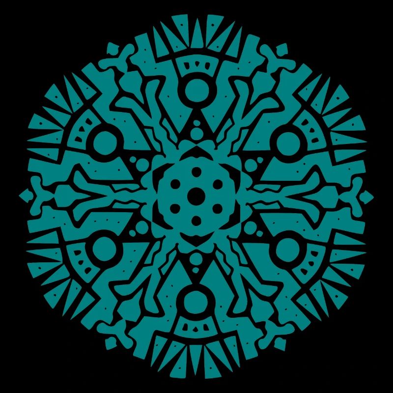 Modèle Mandala Maya