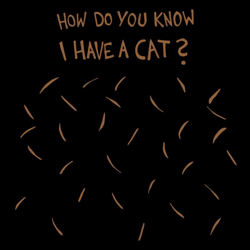 Comment savez-vous que j’ai un chat (poils de chat brun)
