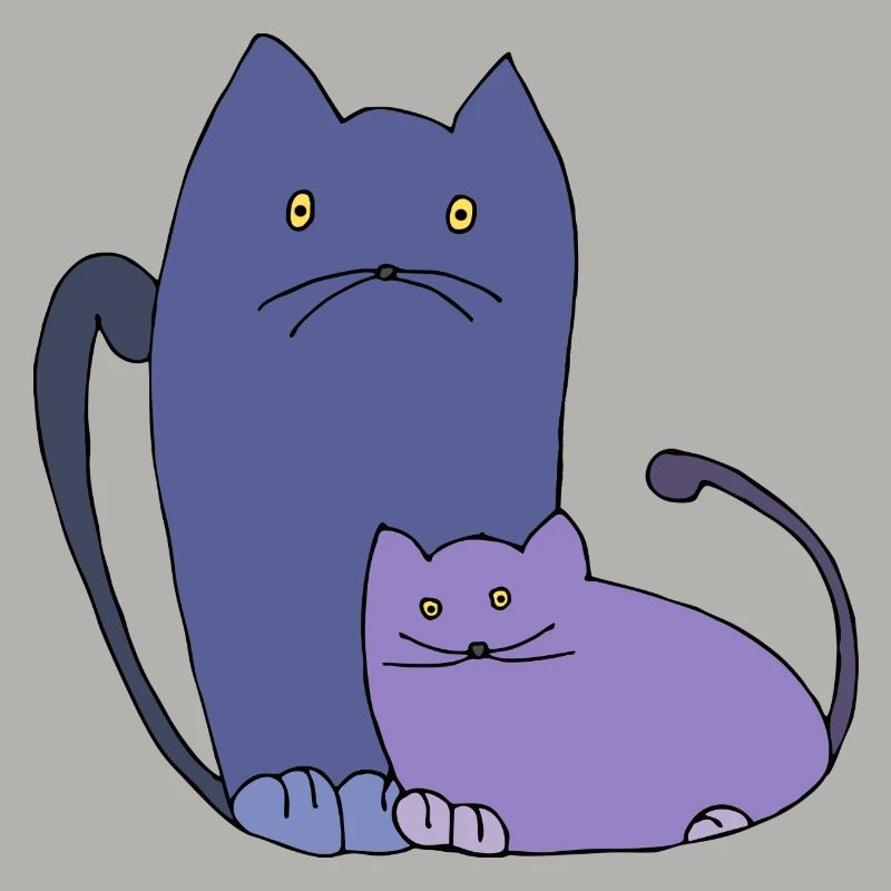 Lavendel-Katzen