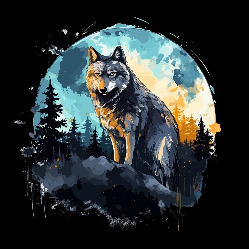 Watercolor Wolf