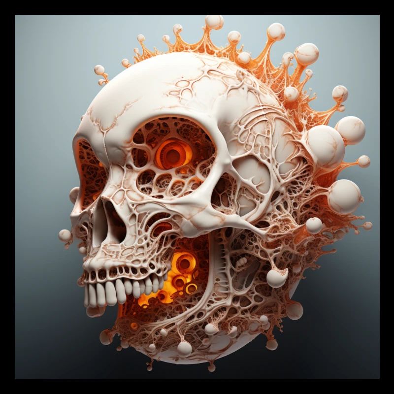 melting mandelbulb 3d vector sceleton