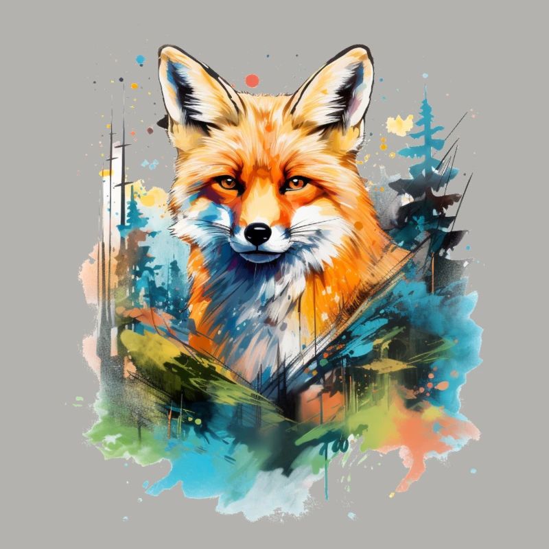 Rotfuchs, Aquarellfuchs