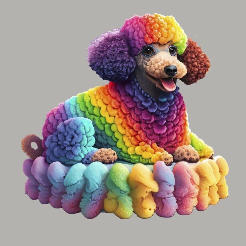 Rainbow Poodle
