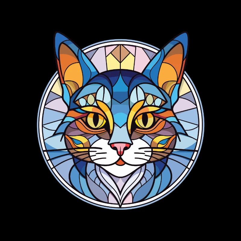 Égée Cat Breed Illustration à l’aquarelle colorée