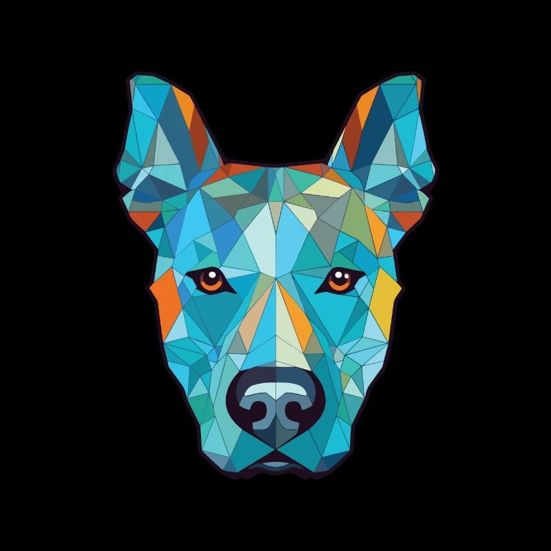 Bleu Thai Ridgeback chien race aquarelle colorée