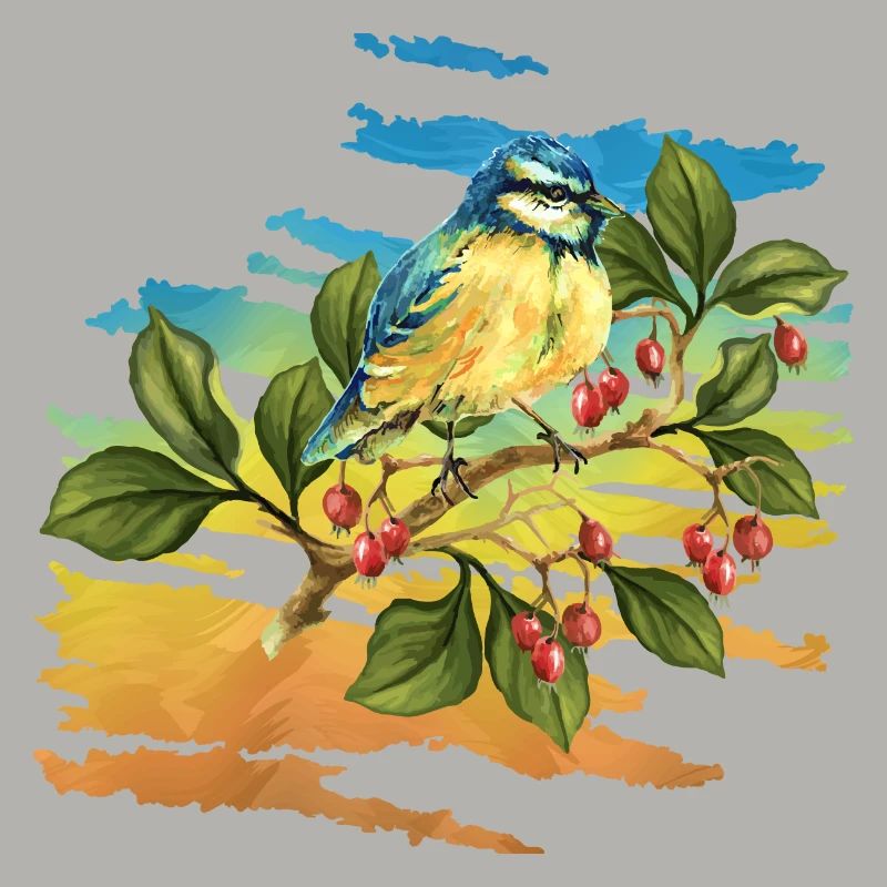 Bunter Vogel