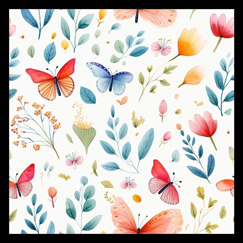 Papillons à l’aquarelle