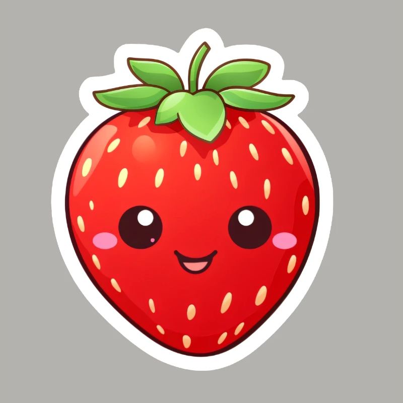 Erdbeere süß Kawaii