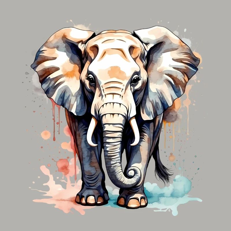 Elefant in Farben