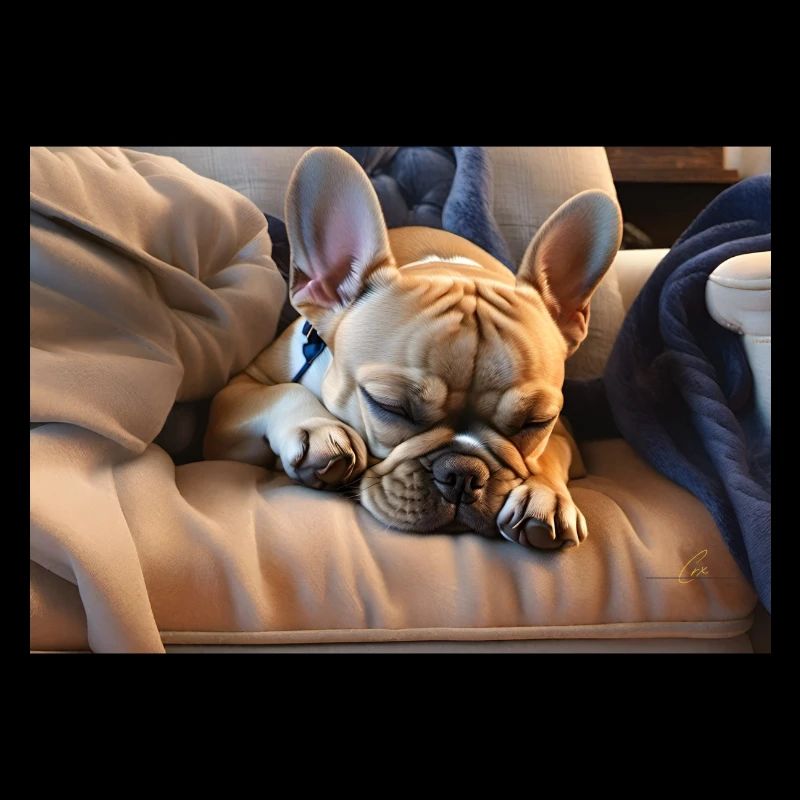 Sleeping frenchie