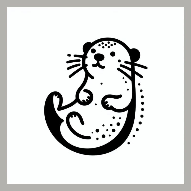 minimalistic Otter
