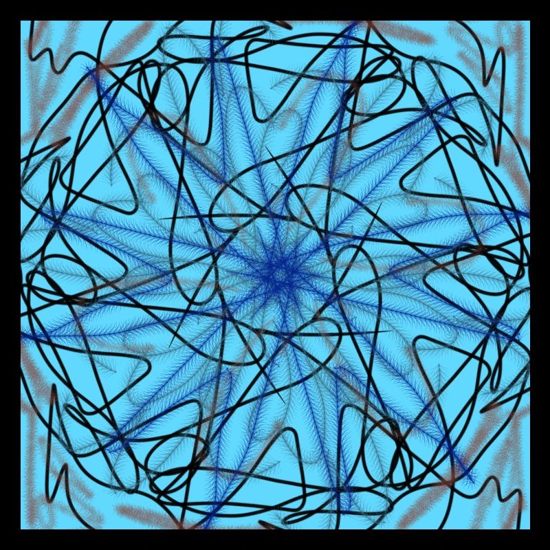 abstrakter blauer Stern