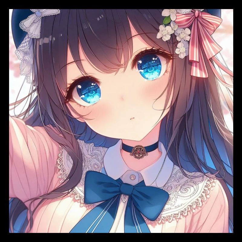 Yeux bleus d’anime