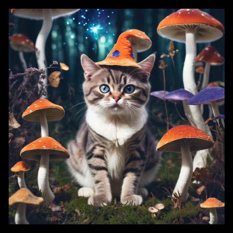 Magics chat champignon