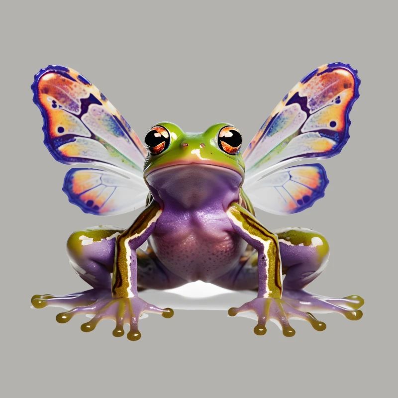 Grenouille papillon psychédélique de Goa