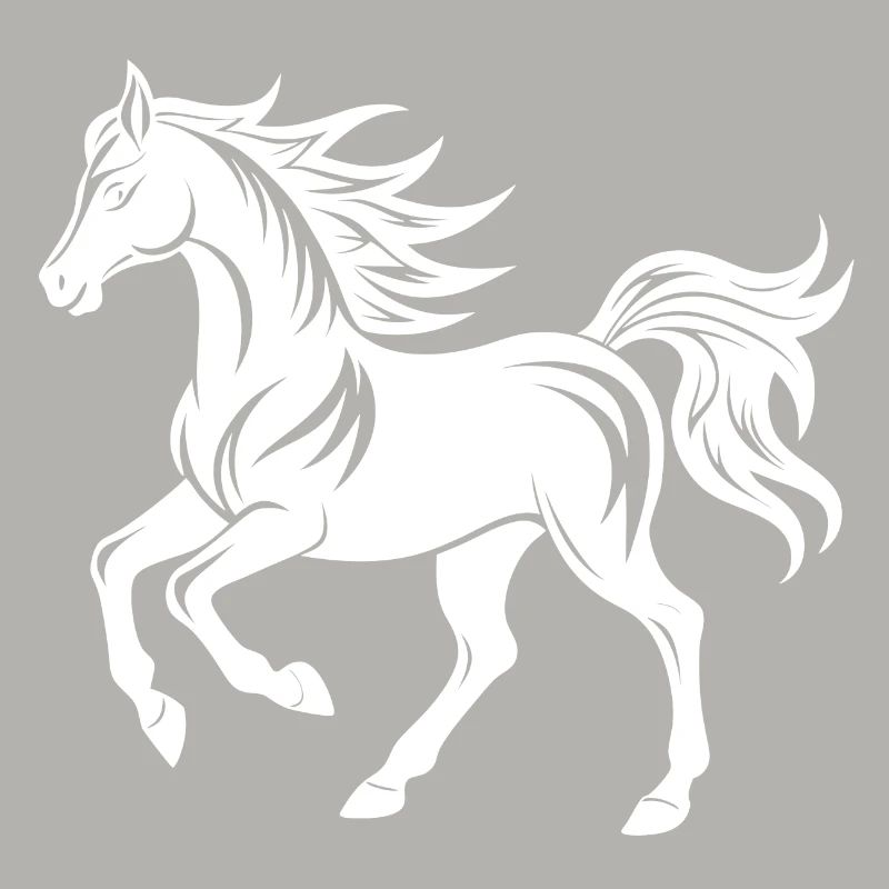 Silhouette de cheval élégante