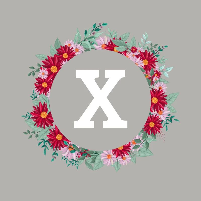 Buchstabe x Blumenkrone