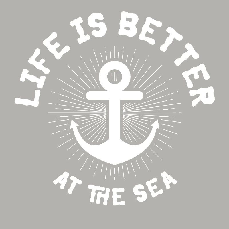 Schiffanker Anker Nordsee Spruch Geschenk See