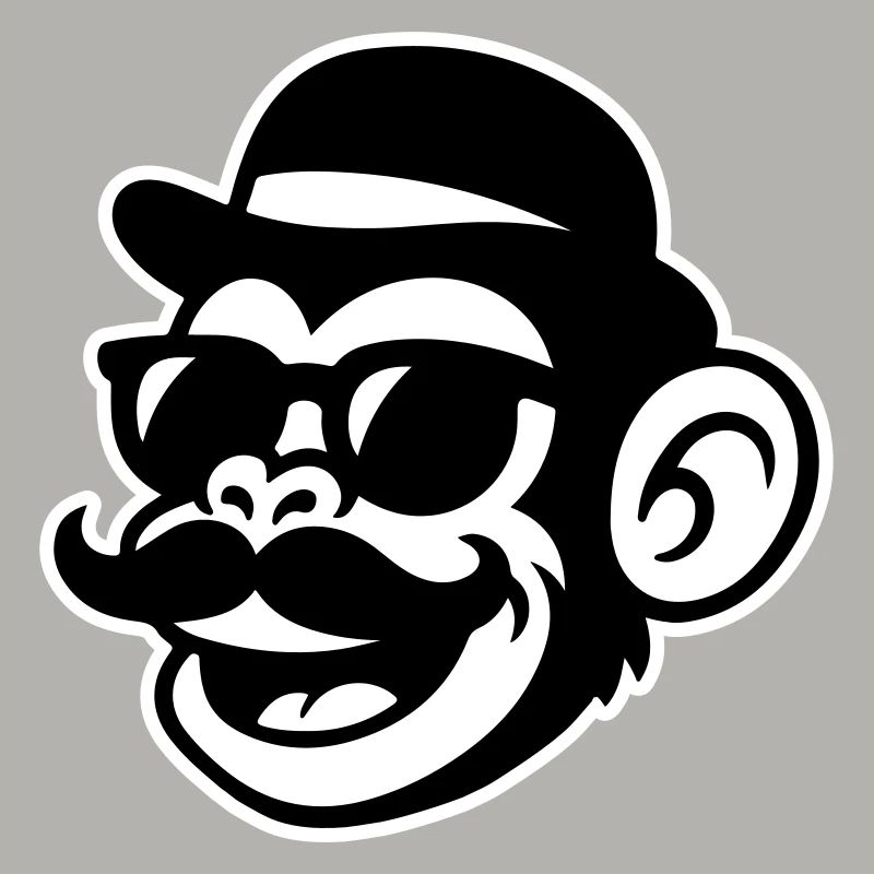 Monkey Sir Mustache