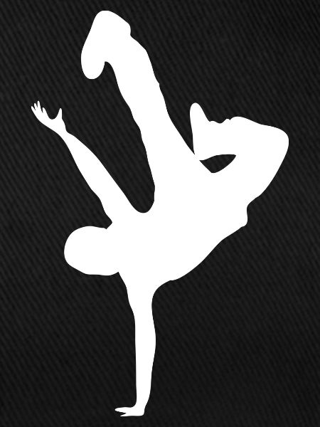 Akrobatischer Silhouette Druck