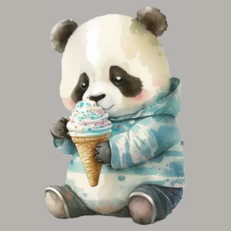 Panda - Eis essen