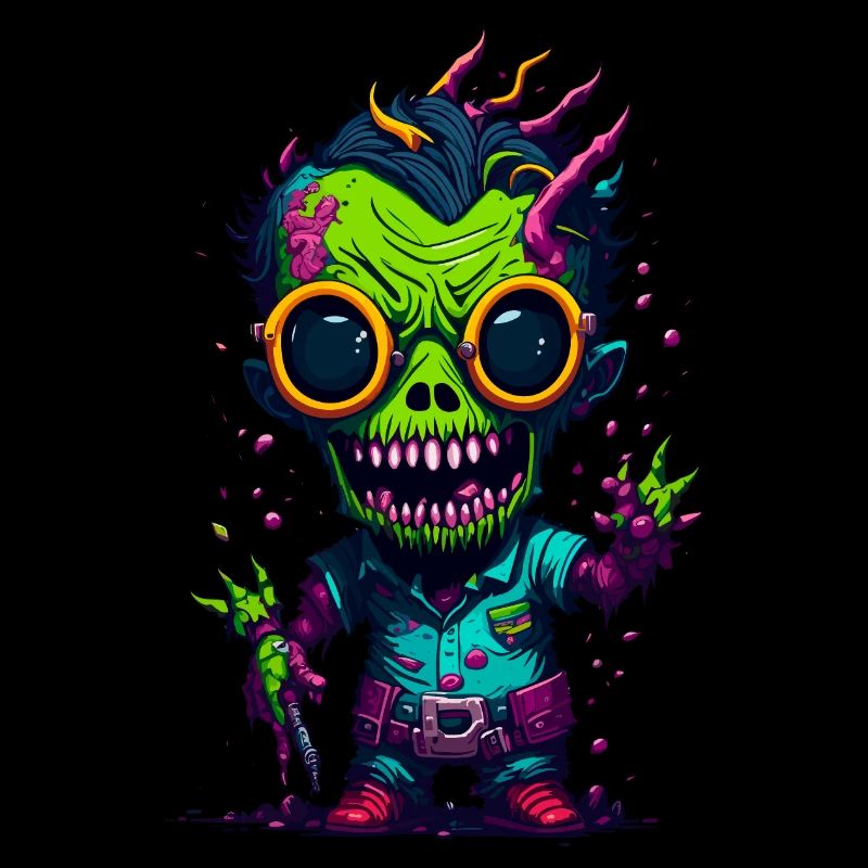 Zombie cool coloré