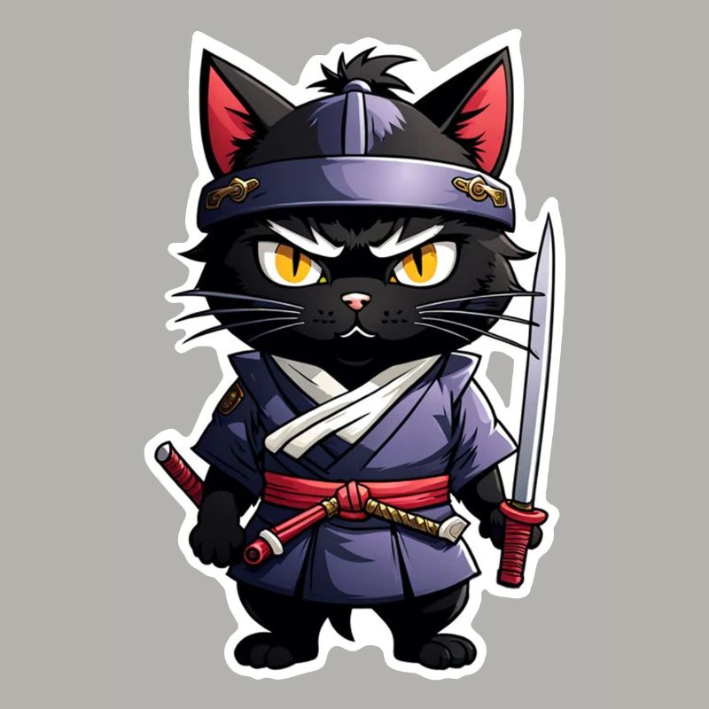 Ninja Katze - Samurai Kätzchen
