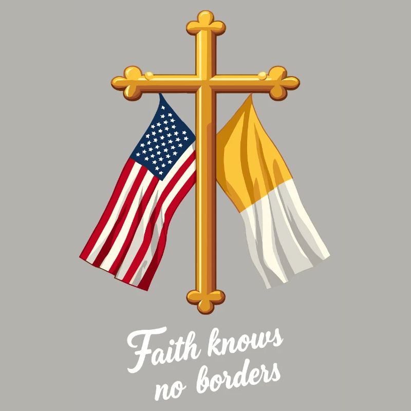 Drapeau américain et du Vatican