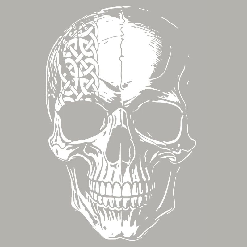 Skull with Celtic Tribal