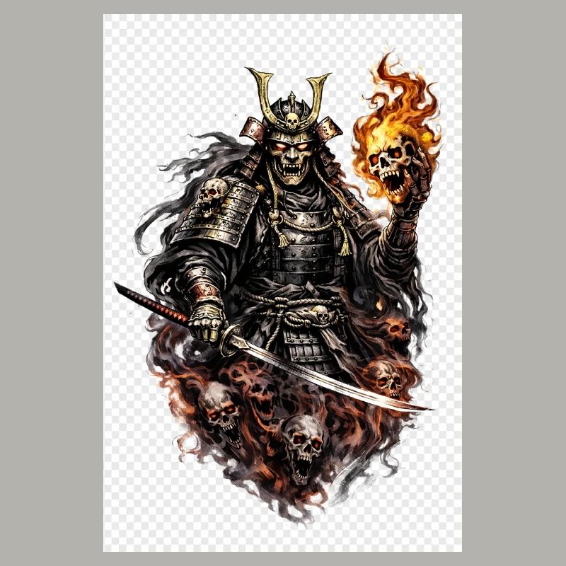 Flammenschädel-Samurai