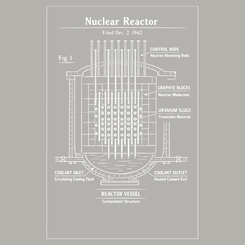 Plan directeur du réacteur nucléaire
