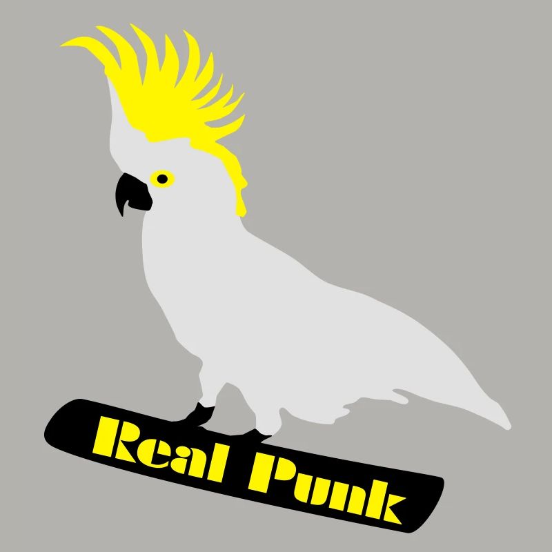 Real Punk - Cacatoès, perroquet, vrai punk, oiseau