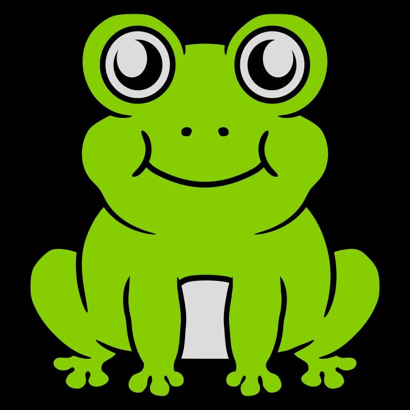 Comic süßer Frosch sitzend