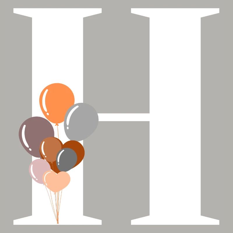 Buchstabe h Geburtstagsballon