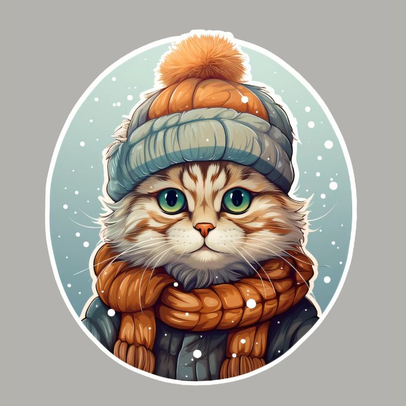 Katze im Winter