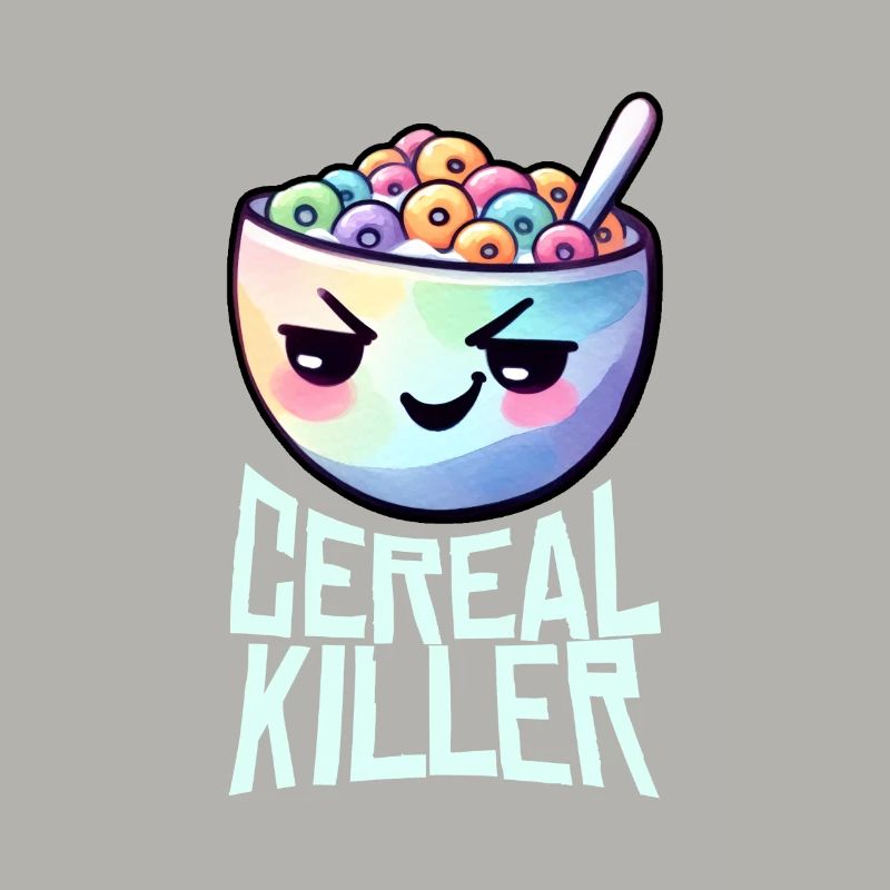 Jeu de mots sur le petit-déjeuner Cereal Killer