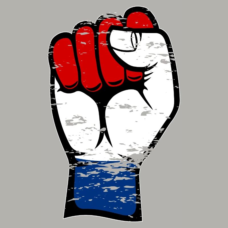 Poing du drapeau de la Hollande utilisé