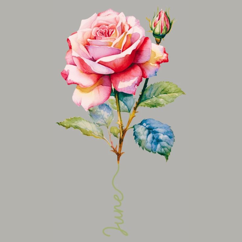Rosa lackiert mit lebendigen Details