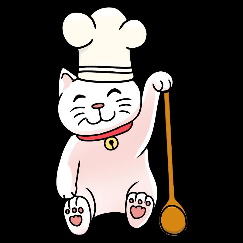 Katze Koch Köchin Köche kochen Gastgeber