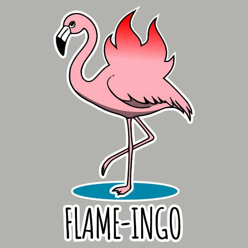 Flame-Ingo - ein flammender Flamingo