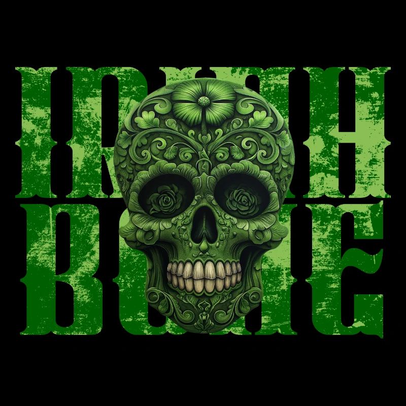 St. Patricks Day - Skull - Irish Bone