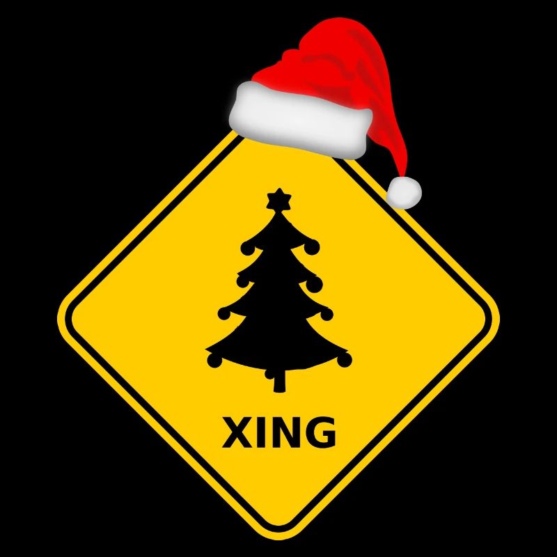 "Christmas tree" with Santa hat